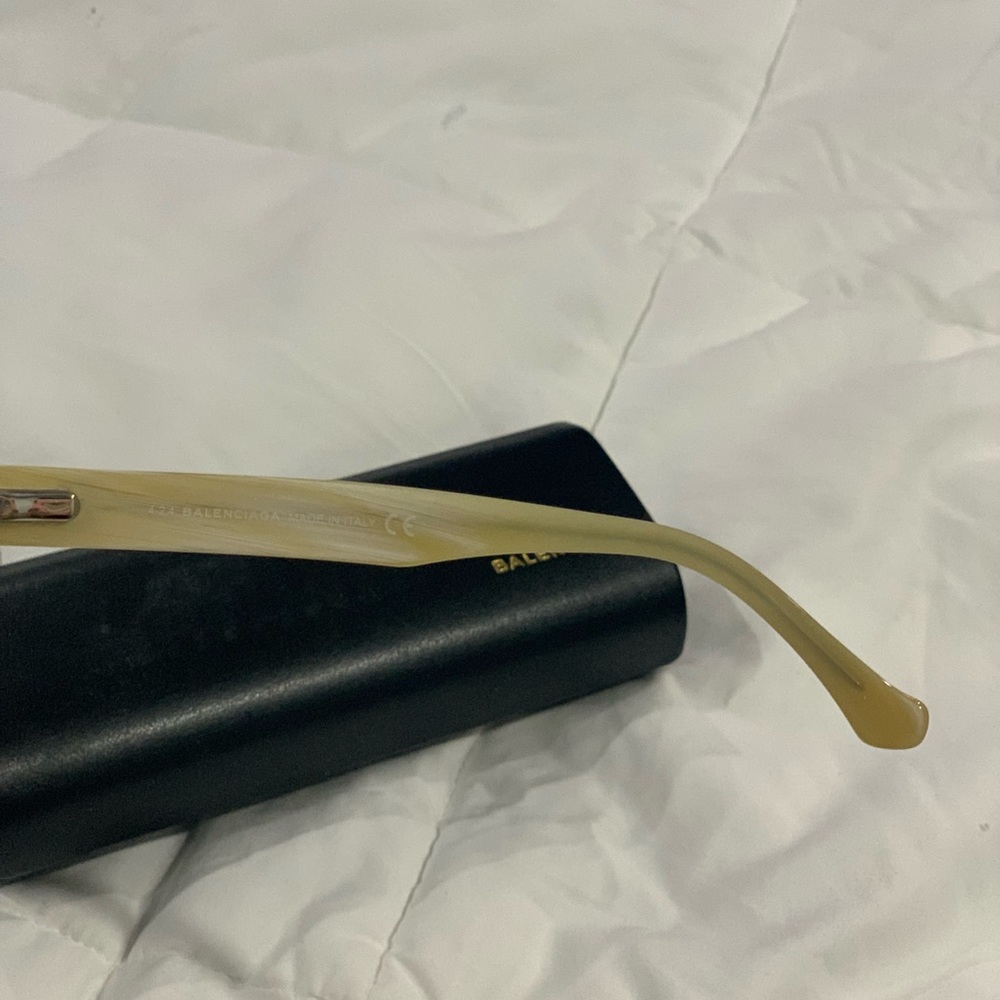Balenciaga Eyeglasses BA5010 05A cream - black Marble 55mm